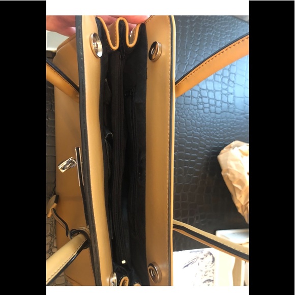 Large Handbag Designer Inspired Lock & Key - Picture 4 of 11